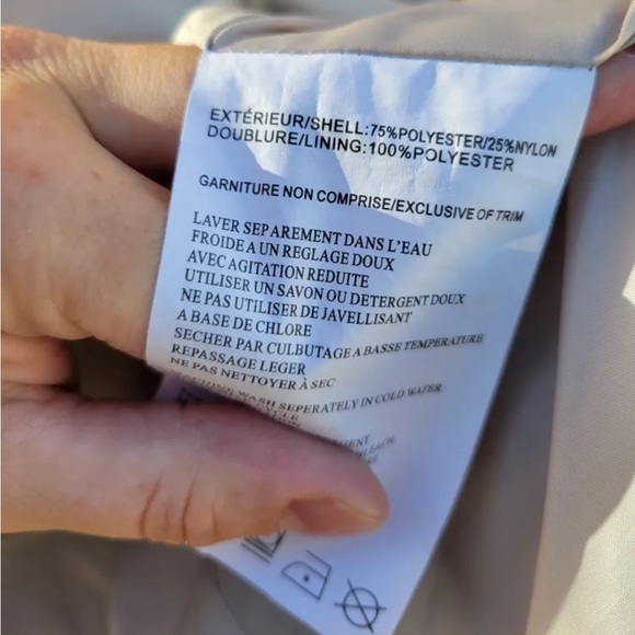 FEN-NELLI LONDON Hooded Beige Trench Jacket - Picture 5 of 10